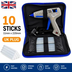 Hot Melt Glue Gun KIT Professional 100W +10 Adhesive Glue Sticks Hobby Craft DIY